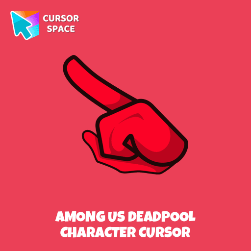 Among Us Deadpool Character cursor arrow cursor